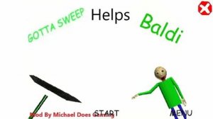Gotta Sweep Helps Baldi (Secret Ending) - Baldi's Mod