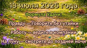 Народные приметы на 18 июля 2026 года