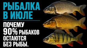 РЫБАЛКА В ИЮЛЕ. ПОЧЕМУ 90% РЫБАКОВ ОСТАЮТСЯ БЕЗ УЛОВА
