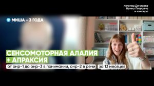 Сенсорная и моторная алалия вместе: как выглядит и что делать? Наши результаты за 13 месяцев.