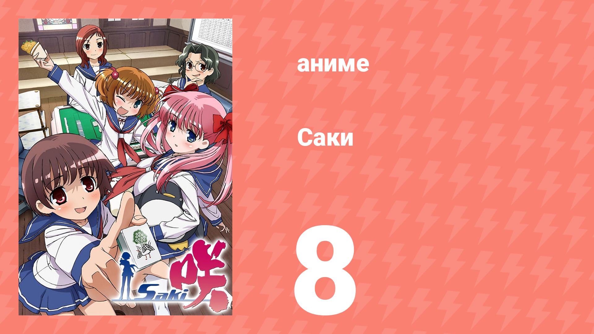 Саки 8 серия (аниме-сериал, 2009) смотреть онлайн