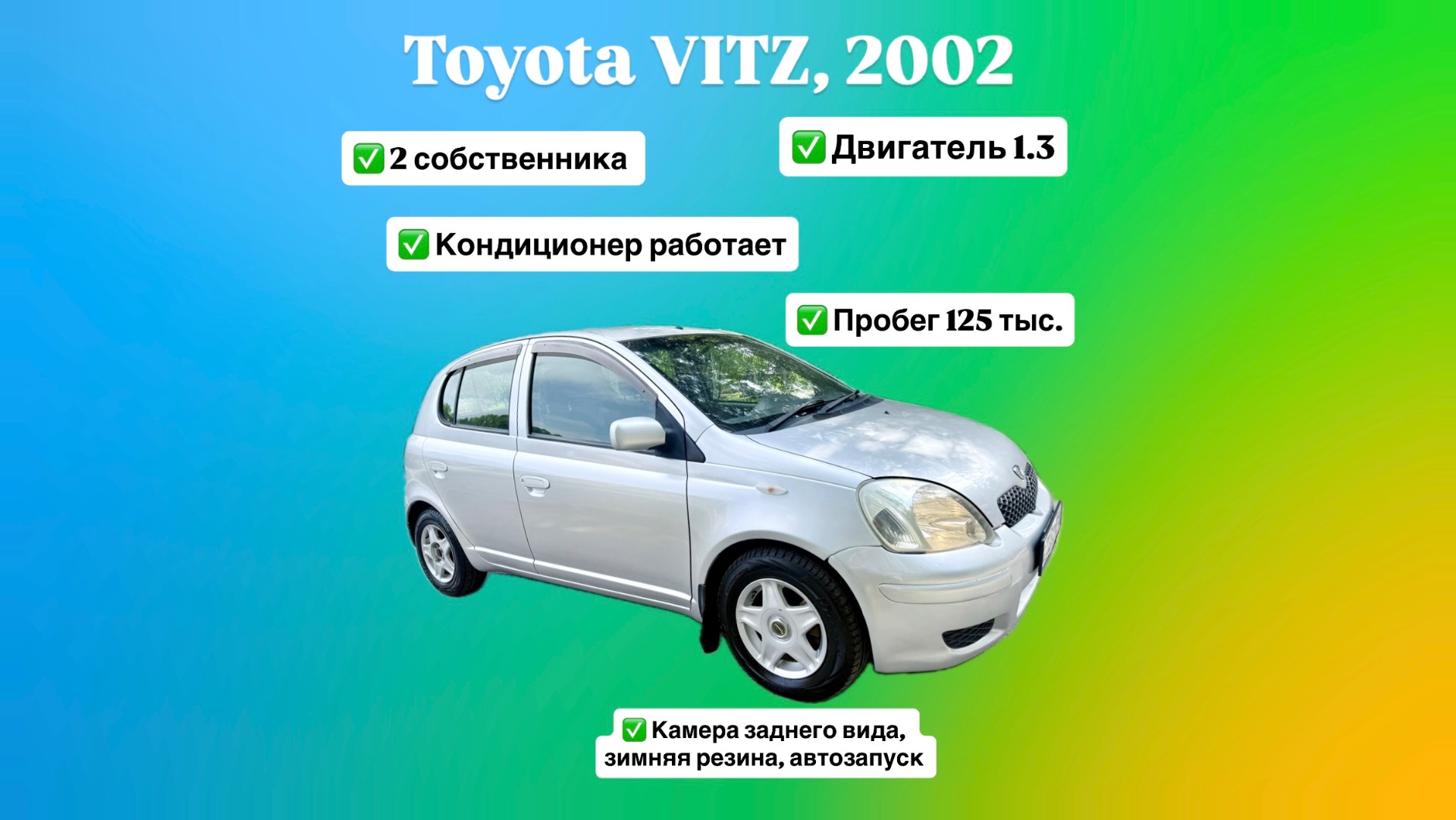 Обзор на Toyota VITZ 2002