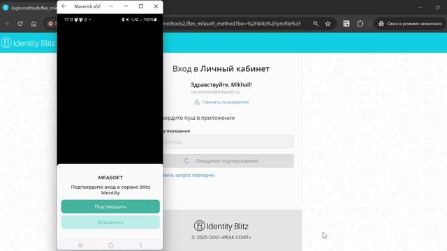 Интеграция MFASOFT c Blitz Identity смотреть онлайн