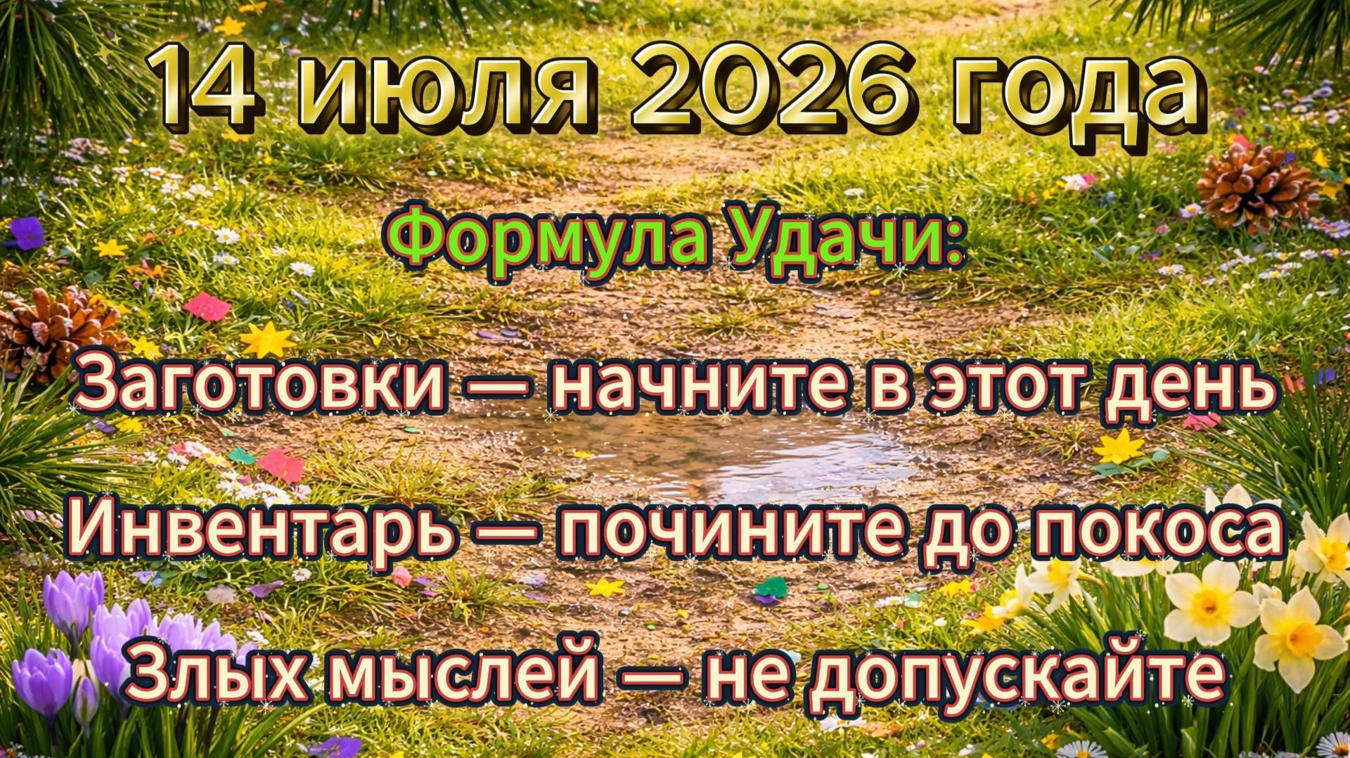 Народные приметы на 14 июля 2026 года смотреть онлайн