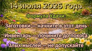 Народные приметы на 14 июля 2026 года