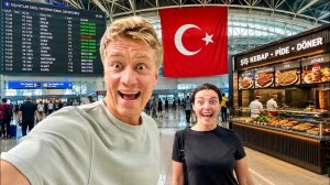 ТУРЦИЯ 2026 🇹🇷 Летим в АЛАНЬЮ через СТАМБУЛ! Мы в шоке от турецкой еды! Цены в аэропорту.