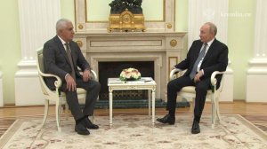 В.Путин с исполняющем обязанности Президента Южной Осетии Марата Камболова, Кремль, 13 июля 2026
