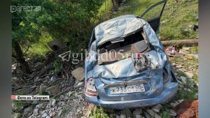 Двое детей пострадали в ДТП с упавшим в обрыв автомобилем в Ботлихском районе