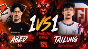 1v1 НА СФ'АХ, ПЕРЕИГРОВКИ ЗА 3-4 МЕСТО! | Abed (VP) vs Tailung (LGD) EWC DOTA