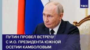 Путин провел встречу с и.о. президента Южной Осетии Камболовым