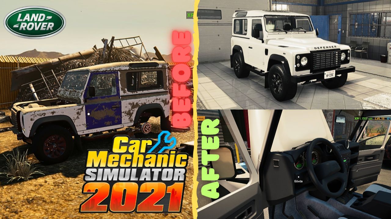 Car Mechanic Simulator 2021\ Land Rover Defender 90 (2015) \ Restoration (4K) смотреть онлайн