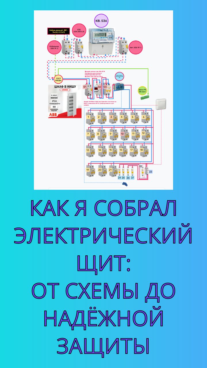 Как я собрал электрический щит_ от схемы до надёжной защиты