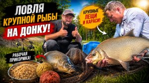 ДЕДОВСКАЯ СНАСТЬ снова удивила! Крупный лещ и карась на донку! Работает на 100%!