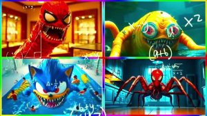 ЧЕРВЯЧКИ И ПАУК МИНИОН ПРОТИВ СОНИКА ЭЗЕ СМОТРЕТЬ ОНЛАЙН 🕷️🐛