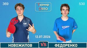 Новожилов - Федоренко (12.07.2026)