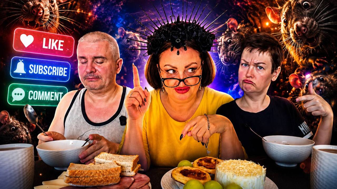 Мукбанг/Куча всё утро оправдывается и всем доказывает, как же её любят в Доскино и хотят видеть))) смотреть онлайн