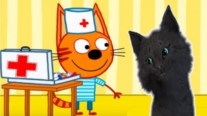 ТРИ КОТА ГОВОРЯЩИЙ СУПЕР КОТ ЛЕЧИТ КРАСНЫХ КОТОВ ( ИГРА для ДЕТЕЙ ) Три Кота Детский Доктор #412