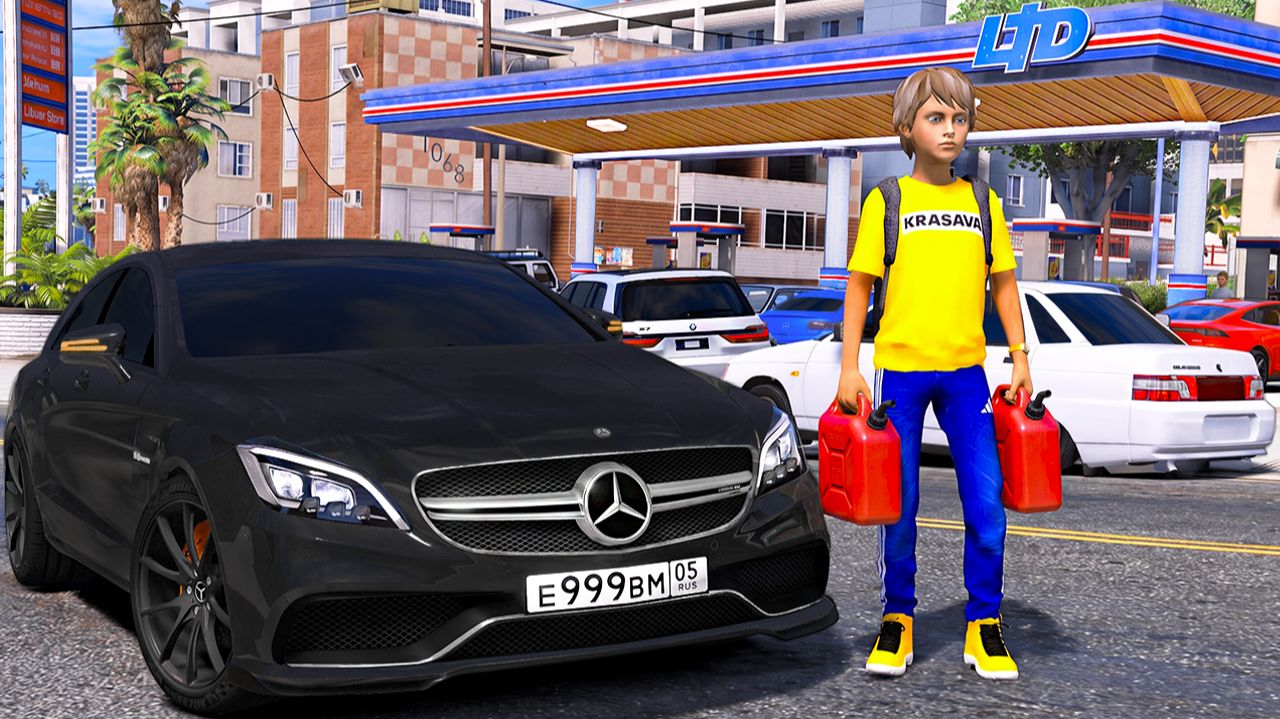 ОПЕРСКАЯ ЕЗДА В GTA 5 - ОГРОМНАЯ ОЧЕРЕДЬ НА ЗАПРАВКЕ! ЗАКОНЧИЛСЯ БЕНЗИН НА ОПЕРСКОЙ ЧЕТЫРКЕ! 🌊ВОТЕР смотреть онлайн