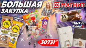 ШОППИНГ В МАГНИТ!🧲 Большая Закупка Продуктов и Новинок Еды!❤️ + back to school
