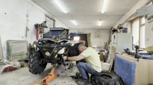 Замена переднего привода на Yamaha Grizzly