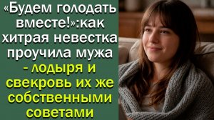 - Будем голодать вместе!»: как хитрая невестка проучила мужа-лодыря и свекровь их же  советами