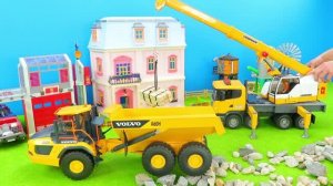 Бетономешалка и Экскаватор на Стройке! 🚜 И другие игрушки для детей