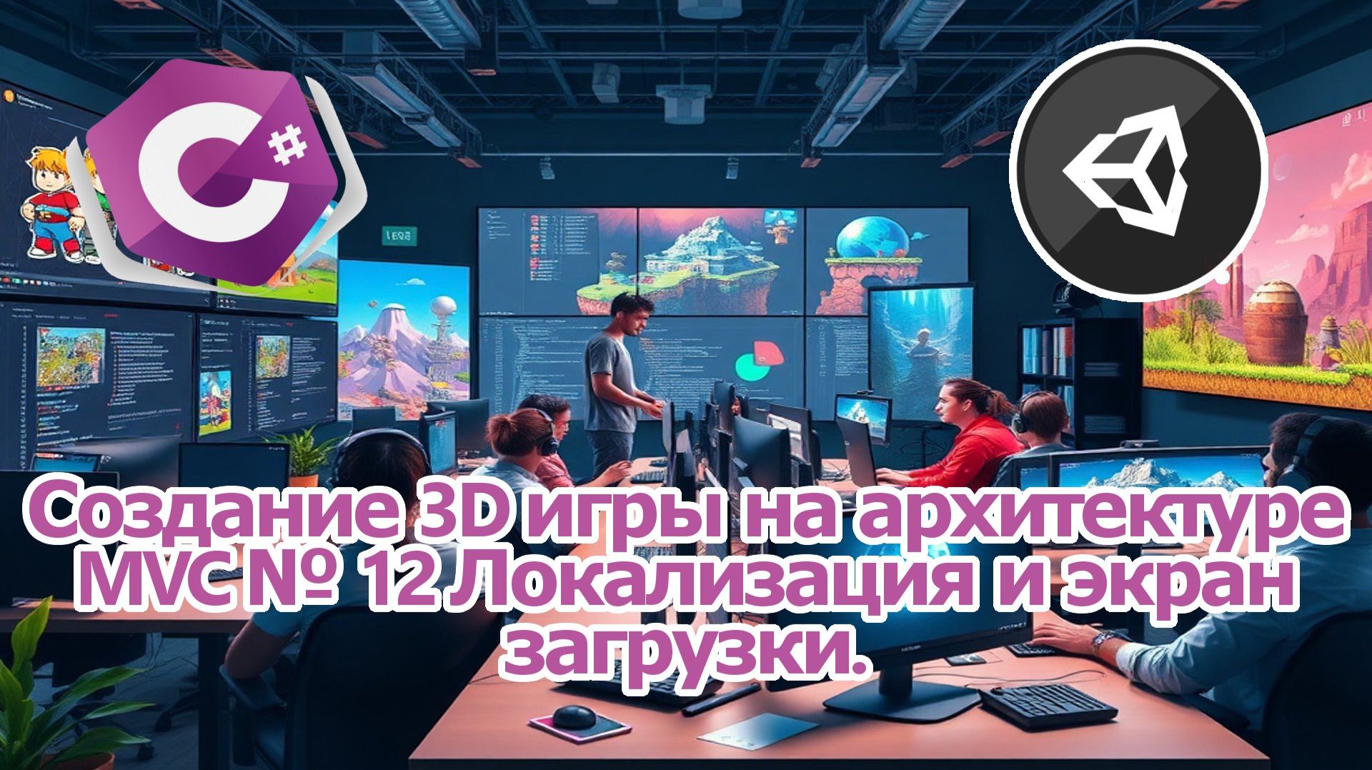 Создание 3D игры на архитектуре MVC № 12 Локализация и экран загрузки смотреть онлайн