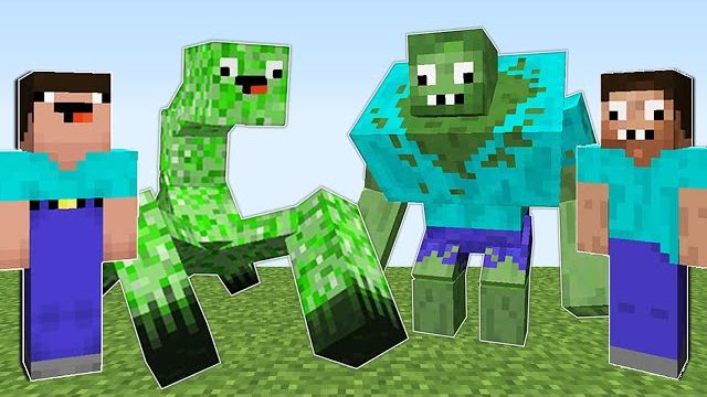 НУБ КРИПЕР ПРОТИВ ПРО ЗОМБИ МУТАНТ В МАЙНКРАФТ ! НУБИК И ТРОЛЛИНГ ЛОВУШКА В MINECRAFT смотреть онлайн