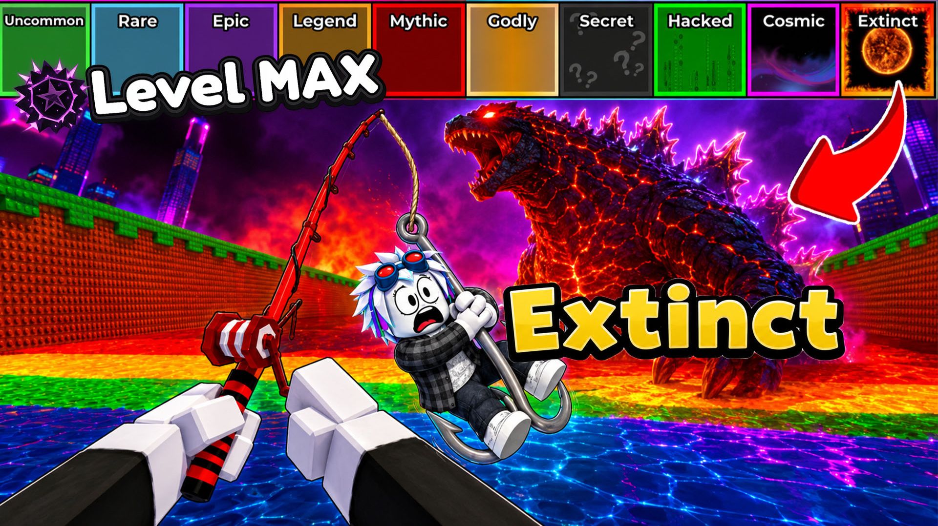 Я НЕ ДУМАЛ, ЧТО СМОГУ ЗАКИНУТЬ УДОЧКУ ТАК ДАЛЕКО И ПОЙМАТЬ - Extinct! ROBLOX BE A FISH BAIT смотреть онлайн
