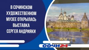 В Сочинском художественном музее открылась выставка Сергея Андрияки
