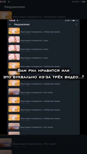 вам рил нравится или это буквально из-за трёх видео..?