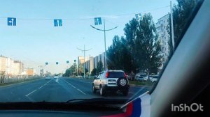 Приехали в г. Абакан. Встретил весёлый водитель, едем в Хакасию.