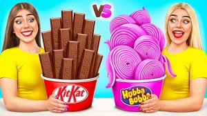 Жевательная Резинка vs Шоколадная Еда Челлендж #Смешные Челенджи от Multi DO Challenge