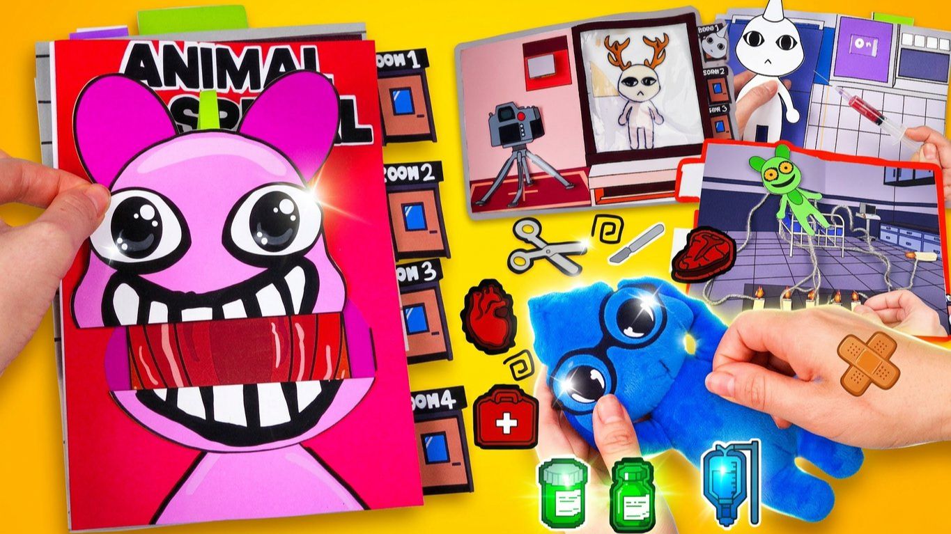 🏥 Игровая книга РОБЛОКС "Ветеринарная клиника" - 💉Игра "Операция с мягкими игрушками животными" смотреть онлайн