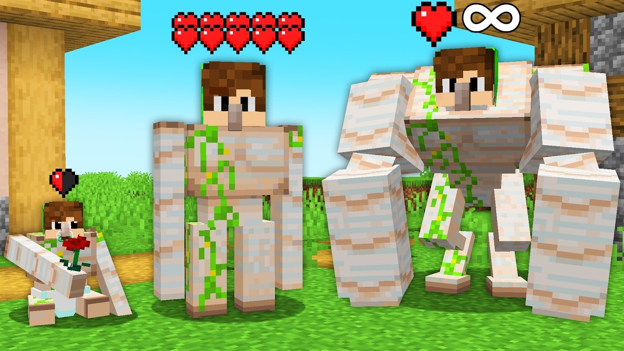 Vida de IRON GOLEM no Minecraft! смотреть онлайн