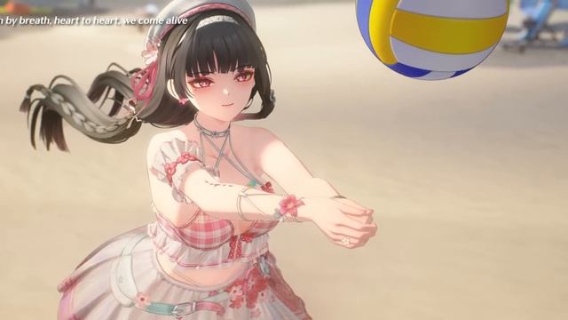 Wuthering Waves Outfit Showcase   Peppermint & Peach Parfait