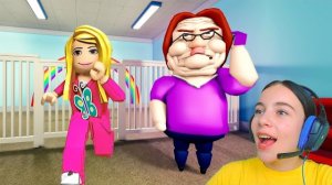 ПОБЕГ ОТ ЗЛОЙ НЯНИ в ROBLOX!