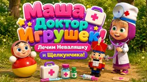 🩺🧸 Маша — Доктор Игрушек! 🎎 Лечим Неваляшку и Щелкунчика 🌈 Развивающий Мультфильм для малышей