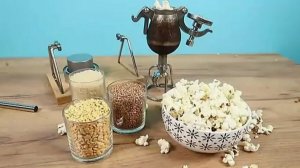 Засыпал гречку, рис и горох в китайский Попкорн Аппарат и офигел! Пушка для попк