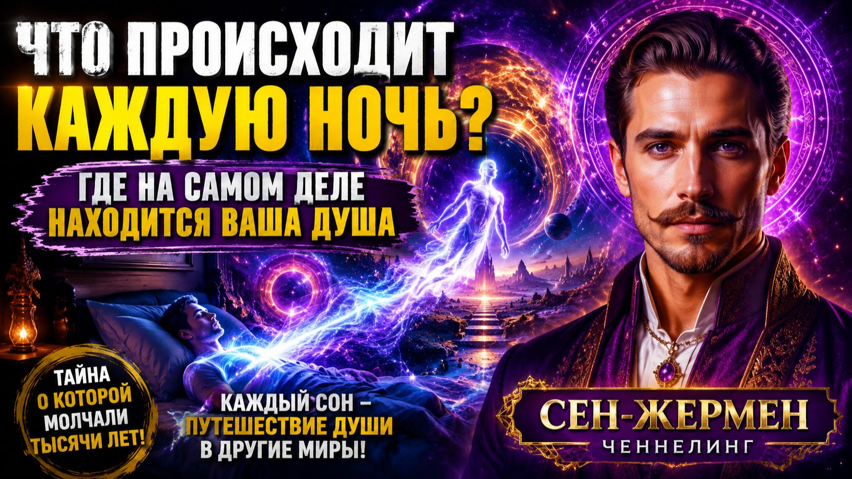 Что Происходит с Человеком Во СНЕ Каждую Ночь. Где На Самом Деле Находится Ваша Душа Пока Тело СПИТ? смотреть онлайн