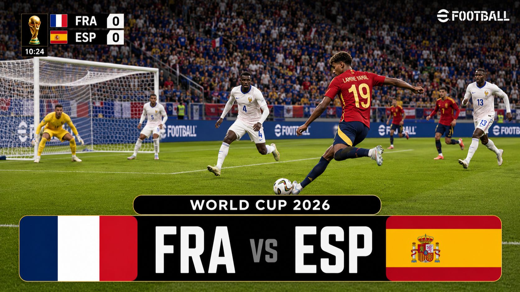 Франция — Испания | World Cup 2026 | WC26 Football Match | eFootball Gameplay смотреть онлайн
