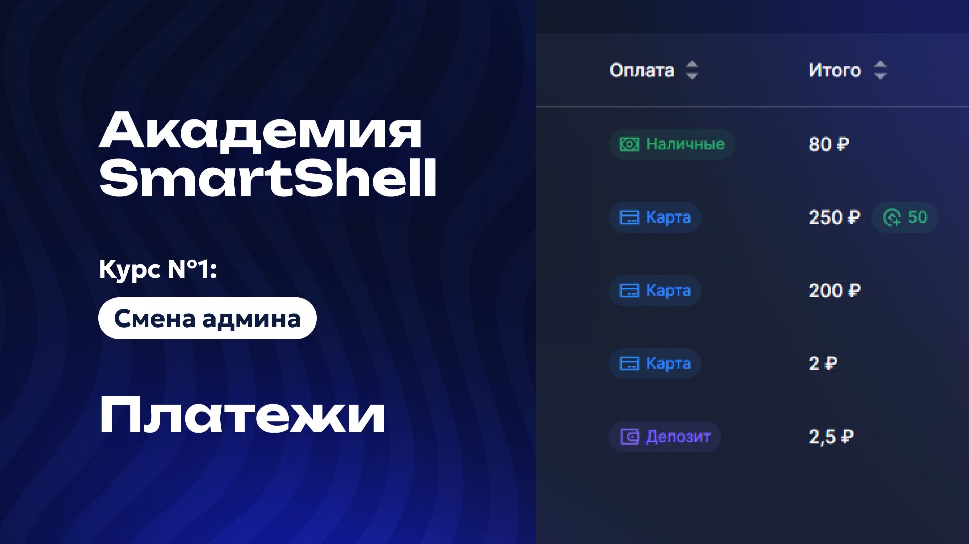 Академия SmartShell 2026 - Платежи #8