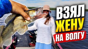 ВЗЯЛ ЖЕНУ НА ВОЛГУ — И НЕ ПОЖАЛЕЛ! ОКУНЬ, СУДАК, ЩУКА ЗА ОДИН ДЕНЬ