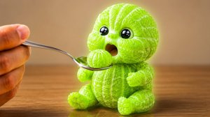 Вы бы покормили этого крошечного лаймового малыша? 🍋👶✨ | Удовольствие от АСМР. Мультики