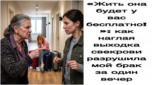 Истории из жизни|«Жить она будет у вас бесплатно!»: как наглая выходка свекрови разрушила мой брак