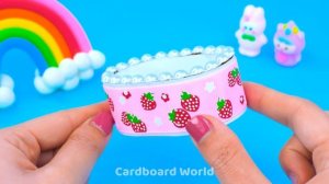 Строим спальню, ванную, кухню в розовом домике из картона для домашних животных ❤️ Миниатюрный