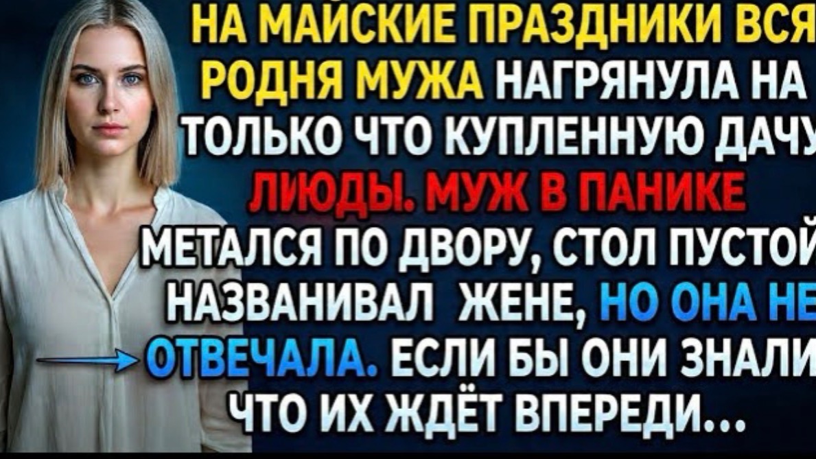 На майские родня мужа нагрянула на дачу Люды. Муж в панике —жена не отвечает. Если бы они знали! смотреть онлайн
