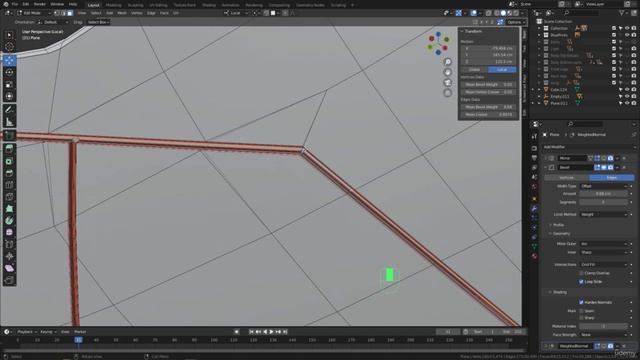 BLENDER Creating the Dune Ornithopter 89_Modeling section_Adding lines to the Body part 3 смотреть онлайн