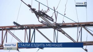 Пассажиропоток на электричках в Краснодарском крае снизился на 7,3%