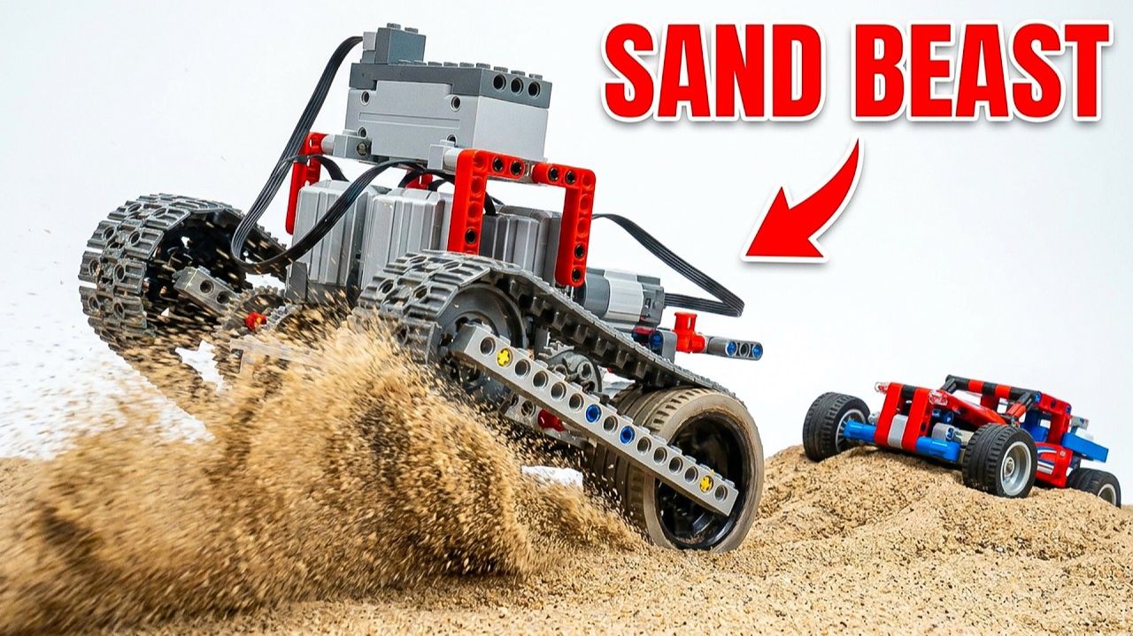 Тестирование LEGO Car против абсолютного песчаного зверя смотреть онлайн